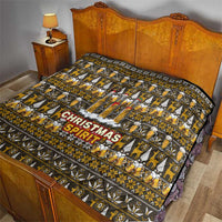 Spirit Beer Christmas Quilt Xmas Holiday Patterns - Wonder Print Shop