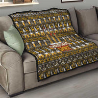 Spirit Beer Christmas Quilt Xmas Holiday Patterns - Wonder Print Shop