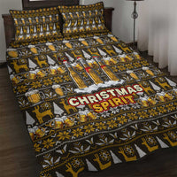 Spirit Beer Christmas Quilt Bed Set Xmas Holiday Patterns - Wonder Print Shop