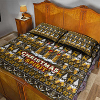 Spirit Beer Christmas Quilt Bed Set Xmas Holiday Patterns - Wonder Print Shop