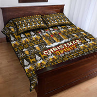 Spirit Beer Christmas Quilt Bed Set Xmas Holiday Patterns - Wonder Print Shop