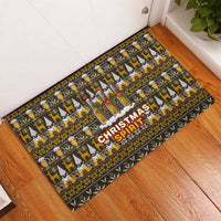 Spirit Beer Christmas Rubber Doormat Xmas Holiday Patterns - Wonder Print Shop