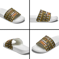 Spirit Beer Christmas Slide Sandals Xmas Holiday Patterns - Wonder Print Shop
