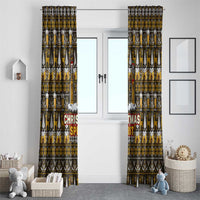 Spirit Beer Christmas Window Curtain Xmas Holiday Patterns - Wonder Print Shop