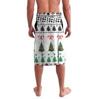 Jordan Christmas Lavalava with Petra Monastery Snow Christmas Trees and Candy Cane Pattern - Wonder Print Shop
