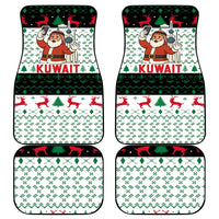 Kuwait Christmas Car Mats with Santa Taking Selfie Kuwait Towers Reindeer and Snowflake - Wonder Print Shop