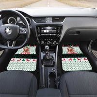 Kuwait Christmas Car Mats with Santa Taking Selfie Kuwait Towers Reindeer and Snowflake - Wonder Print Shop