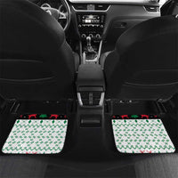 Kuwait Christmas Car Mats with Santa Taking Selfie Kuwait Towers Reindeer and Snowflake - Wonder Print Shop