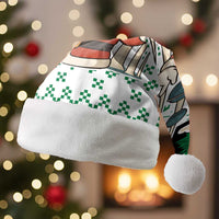 Kuwait Christmas Santa Hat with Santa Taking Selfie Kuwait Towers Reindeer and Snowflake - Wonder Print Shop