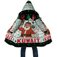 Kuwait Christmas Cloak with Santa Taking Selfie Kuwait Towers Reindeer and Snowflake - Wonder Print Shop