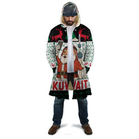 Kuwait Christmas Cloak with Santa Taking Selfie Kuwait Towers Reindeer and Snowflake - Wonder Print Shop