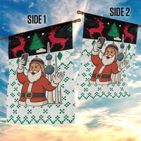 Kuwait Christmas Garden Flag with Santa Taking Selfie Kuwait Towers Reindeer and Snowflake - Wonder Print Shop