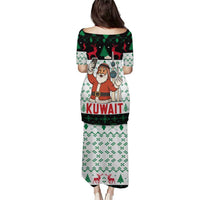 Kuwait Christmas Puletasi with Santa Taking Selfie Kuwait Towers Reindeer and Snowflake - Wonder Print Shop