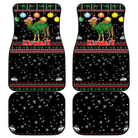 Kuwait Christmas Car Mats with Camel in Festive Ornaments Snowflakes and Green Red - Wonder Print Shop