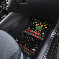 Kuwait Christmas Car Mats with Camel in Festive Ornaments Snowflakes and Green Red - Wonder Print Shop