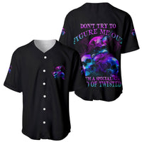 Don't Try To Figure Me Out Baseball Jersey - Wonder Print Shop