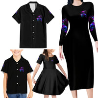 Don't Try To Figure Me Out Family Matching Long Sleeve Bodycon Dress and Hawaiian Shirt - Wonder Print Shop