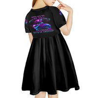 Don't Try To Figure Me Out Kid Short Sleeve Dress - Wonder Print Shop