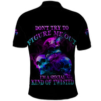 Don't Try To Figure Me Out Polo Shirt - Wonder Print Shop