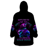 Don't Try To Figure Me Out Wearable Blanket Hoodie - Wonder Print Shop