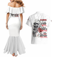 Assuming I Was Like Most Girls Skull Couples Matching Mermaid Dress and Hawaiian Shirt - Wonder Print Shop