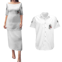 Assuming I Was Like Most Girls Skull Couples Matching Puletasi Dress and Hawaiian Shirt - Wonder Print Shop