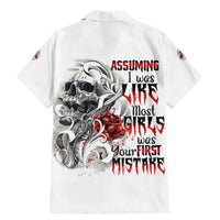 Assuming I Was Like Most Girls Skull Family Matching Mermaid Dress and Hawaiian Shirt - Wonder Print Shop