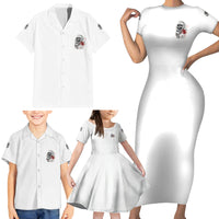 Assuming I Was Like Most Girls Skull Family Matching Short Sleeve Bodycon Dress and Hawaiian Shirt - Wonder Print Shop