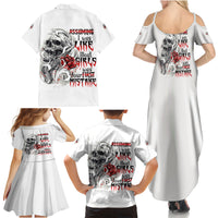 Assuming I Was Like Most Girls Skull Family Matching Summer Maxi Dress and Hawaiian Shirt - Wonder Print Shop