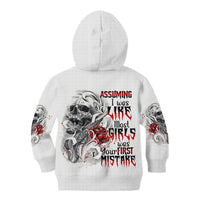 Assuming I Was Like Most Girls Skull Kid Hoodie - Wonder Print Shop