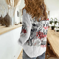 Assuming I Was Like Most Girls Skull Women Casual Shirt - Wonder Print Shop