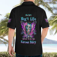 Karma Fairy Sugar Skull Hawaiian Shirt - Wonder Print Shop