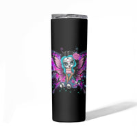 Karma Fairy Sugar Skull Skinny Tumbler - Wonder Print Shop