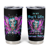 Karma Fairy Sugar Skull Tumbler Cup - Wonder Print Shop