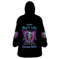 Karma Fairy Sugar Skull Wearable Blanket Hoodie - Wonder Print Shop