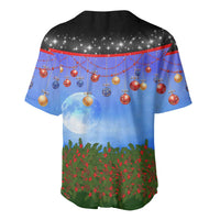 German Shepherd Christmas Baseball Jersey with Santa Sleigh and Holiday Ornament Design - Wonder Print Shop