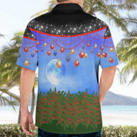 German Shepherd Christmas Hawaiian Shirt with Santa Sleigh and Holiday Ornament Design - Wonder Print Shop