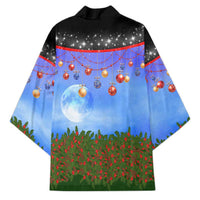 German Shepherd Christmas Kimono with Santa Sleigh and Holiday Ornament Design - Wonder Print Shop