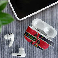 German Shepherd Puppy Christmas AirPods Case with Ornaments Wreath and Nutcracker Design - Wonder Print Shop