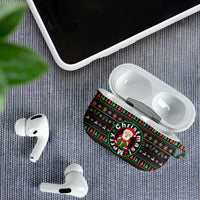 Gift For Merry Christmas AirPods Case with Santa Claus and Holiday Icons Pattern - Wonder Print Shop