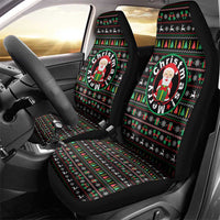 Gift For Merry Christmas Car Seat Cover with Santa Claus and Holiday Icons Pattern - Wonder Print Shop