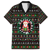 Gift For Merry Christmas Hawaiian Shirt with Santa Claus and Holiday Icons Pattern - Wonder Print Shop