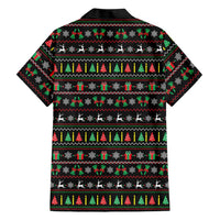 Gift For Merry Christmas Hawaiian Shirt with Santa Claus and Holiday Icons Pattern - Wonder Print Shop