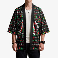 Gift For Merry Christmas Kimono with Santa Claus and Holiday Icons Pattern - Wonder Print Shop