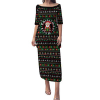 Gift For Merry Christmas Puletasi with Santa Claus and Holiday Icons Pattern - Wonder Print Shop