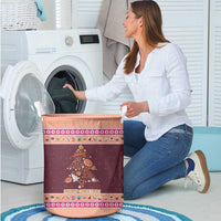 Christmas Cookie Laundry Basket with Gingerbread Tree Candy Ornaments and Sweet Treat Pattern - Wonder Print Shop