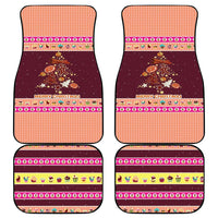 Christmas Cookie Car Mats with Gingerbread Tree Candy Ornaments and Sweet Treat Pattern - Wonder Print Shop