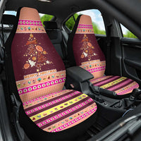 Christmas Cookie Car Seat Cover with Gingerbread Tree Candy Ornaments and Sweet Treat Pattern - Wonder Print Shop