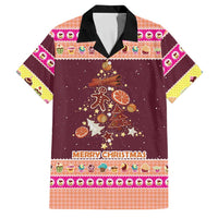 Christmas Cookie Family Matching Long Sleeve Bodycon Dress and Hawaiian Shirt with Gingerbread Tree Candy Ornaments and Sweet Treat Pattern - Wonder Print Shop