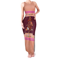 Christmas Cookie Family Matching Tank Maxi Dress and Hawaiian Shirt with Gingerbread Tree Candy Ornaments and Sweet Treat Pattern - Wonder Print Shop